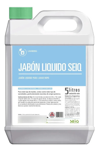 Jabón líquido para ropa SEIQ